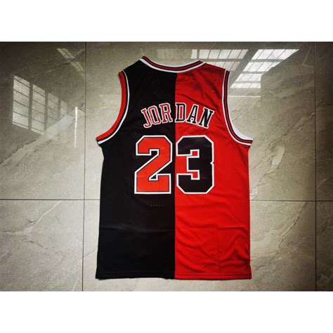 Camiseta Michael Jordan Chicago Bulls Rojo Negro Micamisetanba