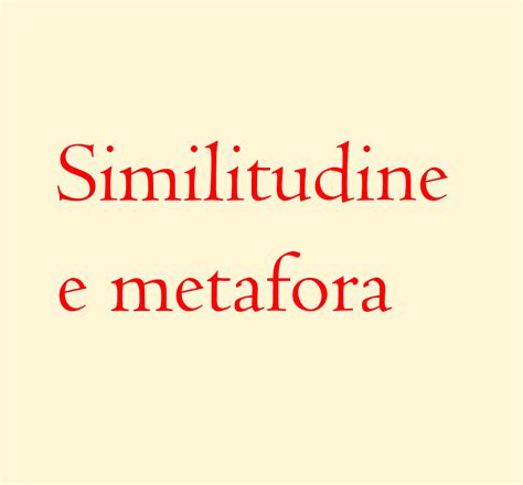 Similitudine E Metafora Differenza Ed Esempi Studia Rapido Hot Sex