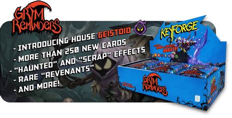 Gamefound KeyForge Grim Reminders By Ghost Galaxy