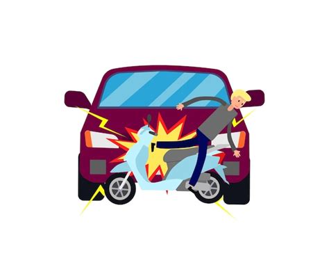 Ilustración De Accidentes Automovilísticos Vector Premium