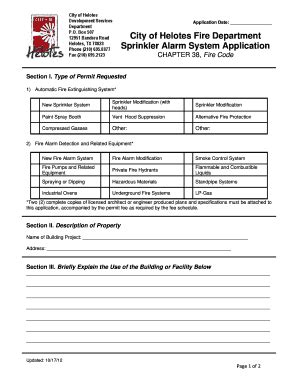 Fillable Online Helotes Tx Application Date City Of Helotes Fire