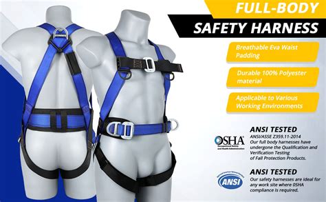 Tt Trsmima Safety Harness Fall Protection Kit Full Body