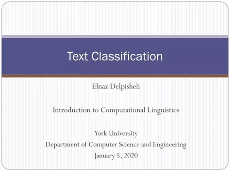 Ppt Text Classification Powerpoint Presentation Free Download Id 9630687