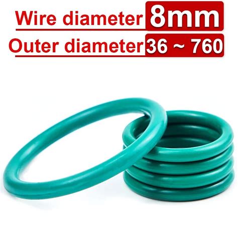 Wire Diameter Mm Fkm Fluororubber O Ring Sealing Ring Cs Od Mm Mm