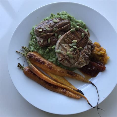 Chef Ray Lamb With Broad Bean Puree And Roasted Carrots Coach Ray