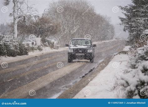 Heavy Snow In The Scottish Highlands Editorial Stock Image Image Of