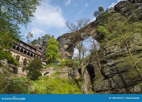 Pravcicka Gate in Bohemian Switzerland, Czech Republic Stock Image ...