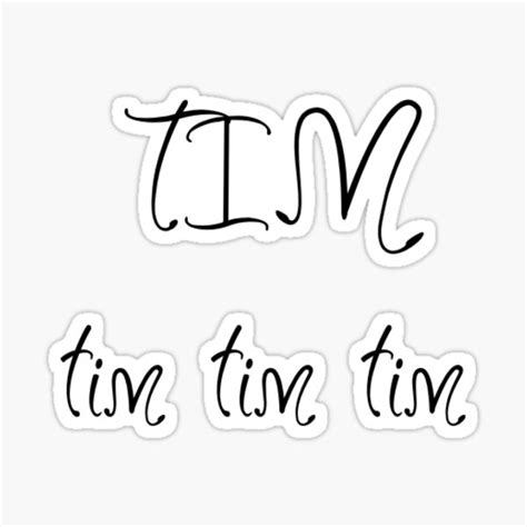 "tim sticker set" Sticker for Sale by snail-galaxy | Redbubble