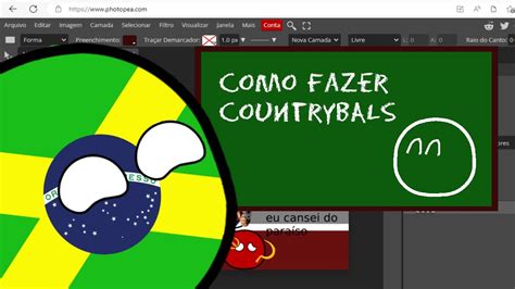 Como fazer countryballs cenários countryballs e vídeo YouTube