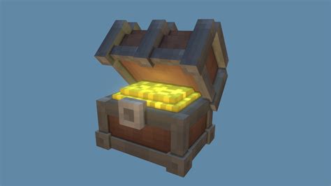 Treasure Chest 3d Model By D3fqult [402dae2] Sketchfab