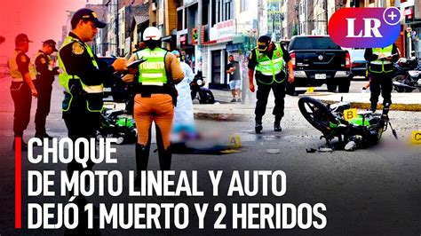 Un MUERTO y dos HERIDOS dejó un VIOLENTO CHOQUE entre una MOTO LINEAL y