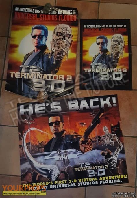 Terminator 2 3D: Battle Across Time Terminator 2 3D posters original film-crew item