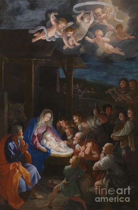 The Adoration Of The Shepherds Painting By Guido Reni