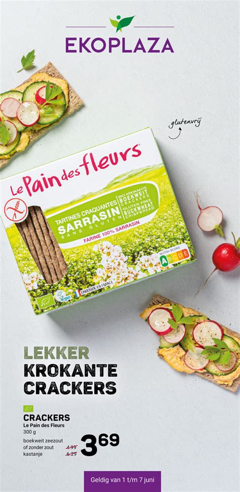 Crackers Le Pain Des Fleurs G Aanbieding Bij Ekoplaza