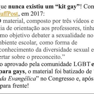 Checagem da notícia sobre o kit gay Download Scientific Diagram