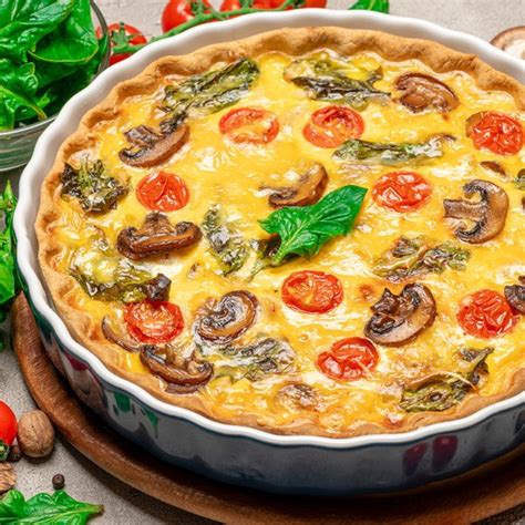 Quiche vegetariano receita saudável e gostosa para seu lanche