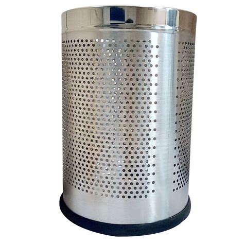 Stainless Steel Silver Ss Perforated Dustbin For Custom At Rs In Pune