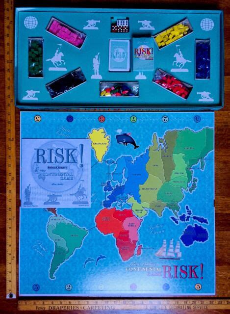 Risk Classic Board Game Global Domination 1959 Repro Parker Bros Complete Vgu Ebay