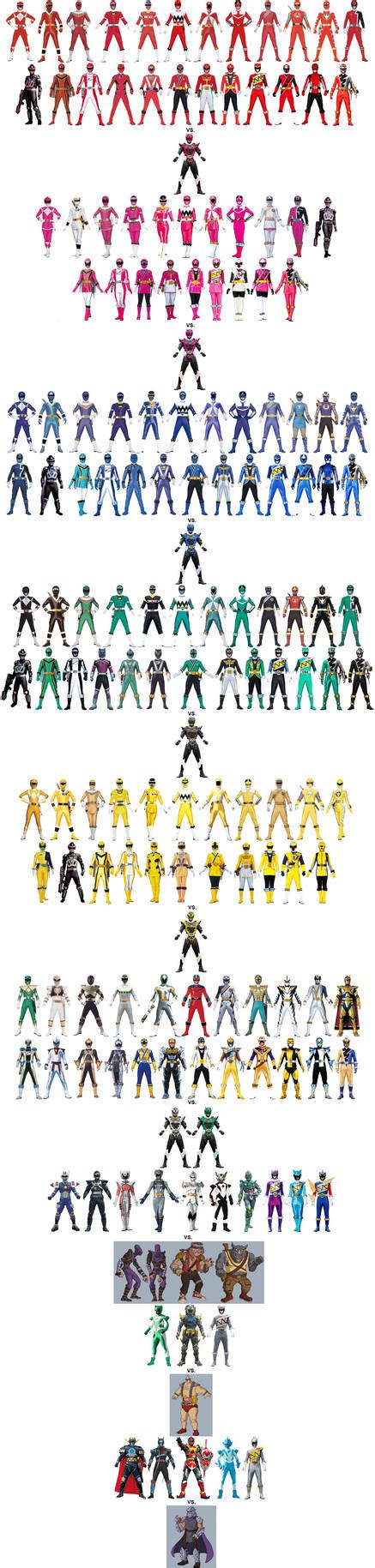 Power Rangers Vs Psycho Rangers And 1980s Foot By Alltime23 On Deviantart