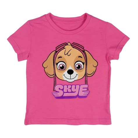 Playera Nickelodeon Paw Patrol Para Ni A Rostro Skye Rosa Talla