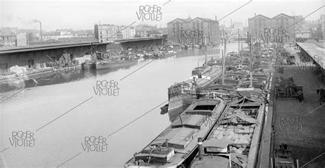 Le Canal De L Ourcq Paris 19e Arr Vers 1900