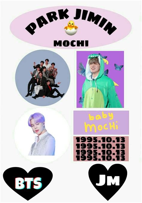 Free Kpop Printable Bts Jimin Sticker