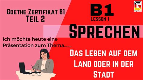 Sprechen B M Ndliche Pr Fung Teil Eine Pr Sentation Halten