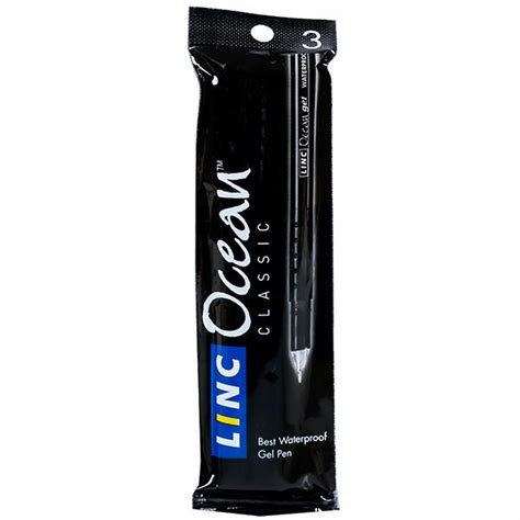 Buy Linc Ocean Classic Black Gel Pen Pack Of In Wholesale Price