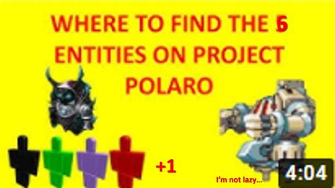 Where To Find The 6 Entities In Project Polaro YouTube