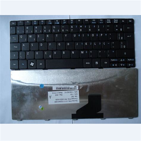 Keyboard Acer Aspire A110 A150 D150 D250 ZG5 ZG8 531 BR Black