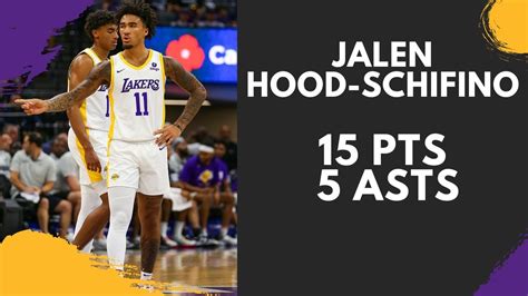 Jalen Hood Schifino Highlights Vs Charlotte Hornets 15 Pts 5 Asts