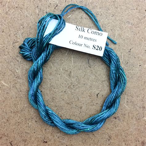 Silk Como No Jade Hand Dyed Embroidery Thread Artisan Thread