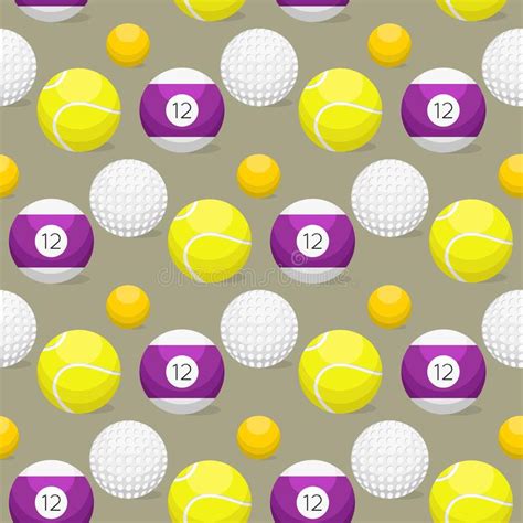 Set Of Sport Balls Isolated Vector Stock Vector Illustration Of Game