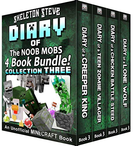 Amazon Diary Book Minecraft Series Skeleton Steve And The Noob Mobs Collection 3 Unofficial