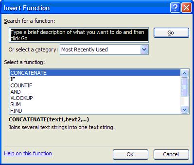 Insert Function Dialog Winforms Controls Devexpress Documentation