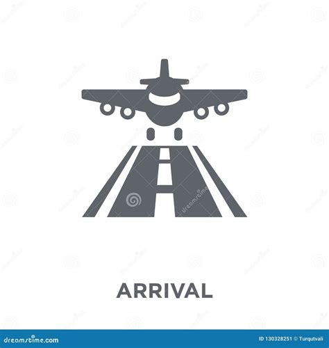 Arrival Icon From Delivery And Logistic Collection Stock Vector