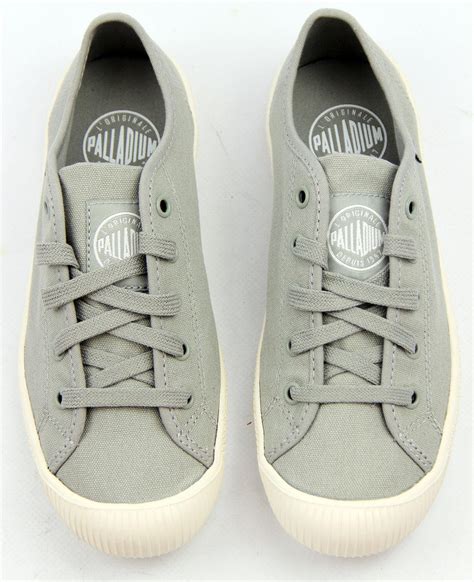 Palladium Flex Lace Retro Indie Canvas Vintage Trainers Mouse