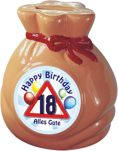 Finger Taschenrechner Weben Sparschwein Zum 18 Geburtstag Patron Direkt