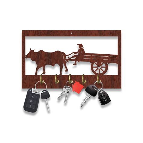 Bullock Cart Wooden Key Hanger At Rs 349 Wooden Key Hanger लकड़ी का