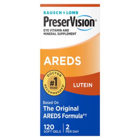 Bausch Lomb PreserVision Areds 2 With Lutein Eye Vitamin And Mineral