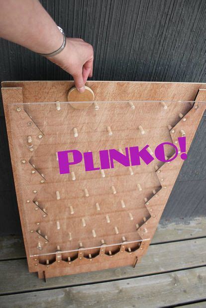 How To Make A Plinko Board Plinko Board Diy Games Carnival Games