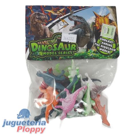 Ba Mini Dinosaurios Goma Unid Bolsa Cm