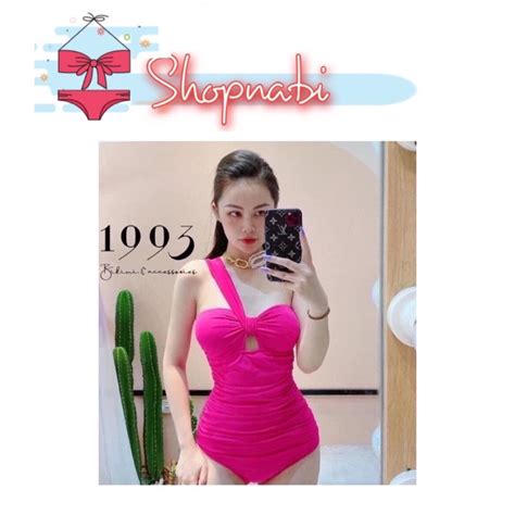 Bikini 1 mảnh lệch vai nhúng che bụng Shopee Việt Nam