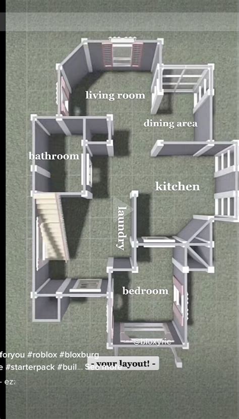 Small Bloxburg House Inspiration In 2024 Small House Layout Tiny