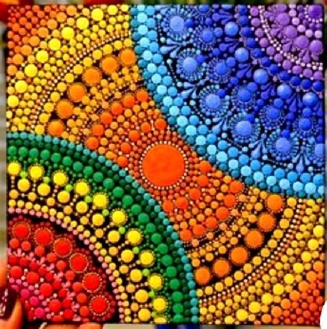 Colorful Dot Painting