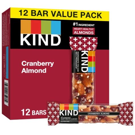 Kind Cranberry Almond Fruit And Nut Bars 12 Ct Kroger