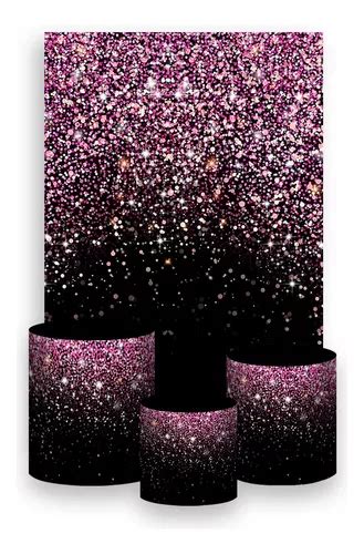 Painel Vertical Trio Capa Efeito Glitter Rosa Dourado 05 MercadoLivre