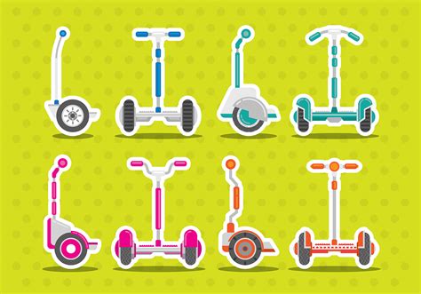 Segway Vector Icons 114949 Vector Art At Vecteezy