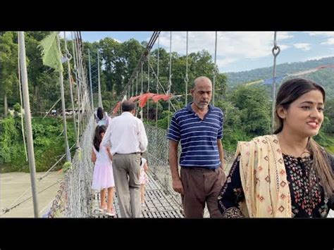 Majestic Devghat Famous Suspension Bridge Over Trishuli Mountains