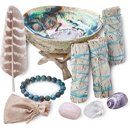 Amazon Aura Chakra Smudging Kit White Sage Smudge Sticks Palo